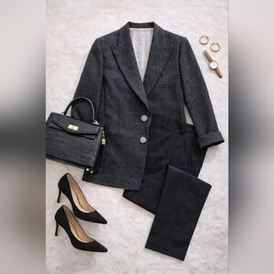 Giorgio Armani Charcoal Blazer Women’s Medium Size 6/8 (Gray Black) Luxury